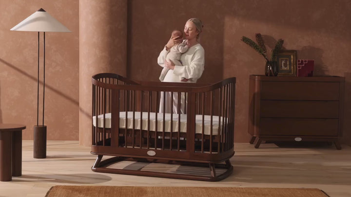 iL Tutto Luca Sustainable Timber Cot in Walnut