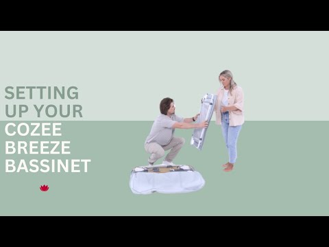 iL Tutto CoZee Breeze Plus Co-Sleeping Bassinet with Rocking Legs in Scandi Walnut and Ecru