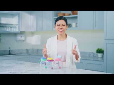 Pigeon StarTouch™ Straw Cup with Gravity Ball 250ml - Berry Blast