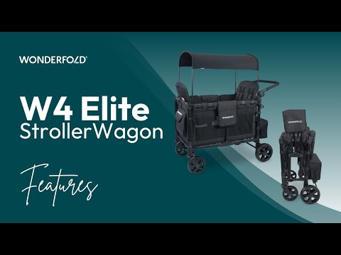 Wonderfold W4 Elite - Quad Wagon - Charcoal Grey with Black Frame