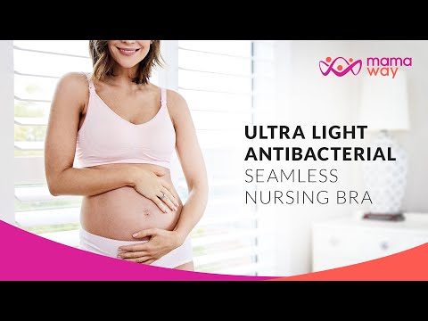 Mamaway Ultra Light Antibacterial  Seamless Bra - Black