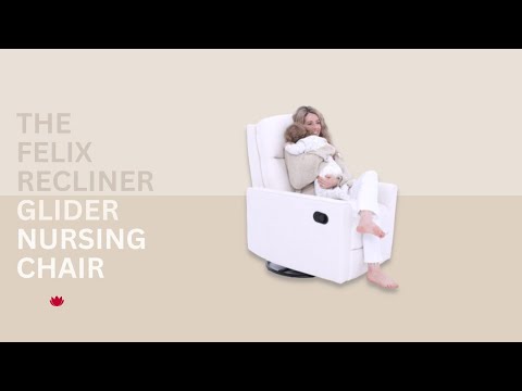 iL Tutto Felix Recliner Glider Nursery Chair in Sea Shell