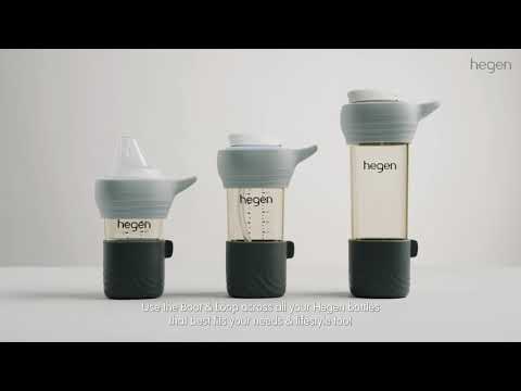 Hegen PCTO™ 450ml Lifestyle Bottle PPSU with Loop and Boot - Slate Grey