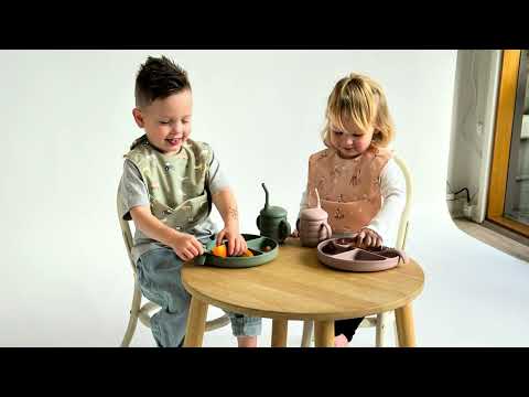 All4Ella Recycled Frills Bib - Gingham Lilac