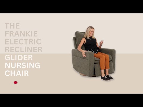 Il Tutto Frankie Electric Recliner/Glider Chair - Mocha Teddy