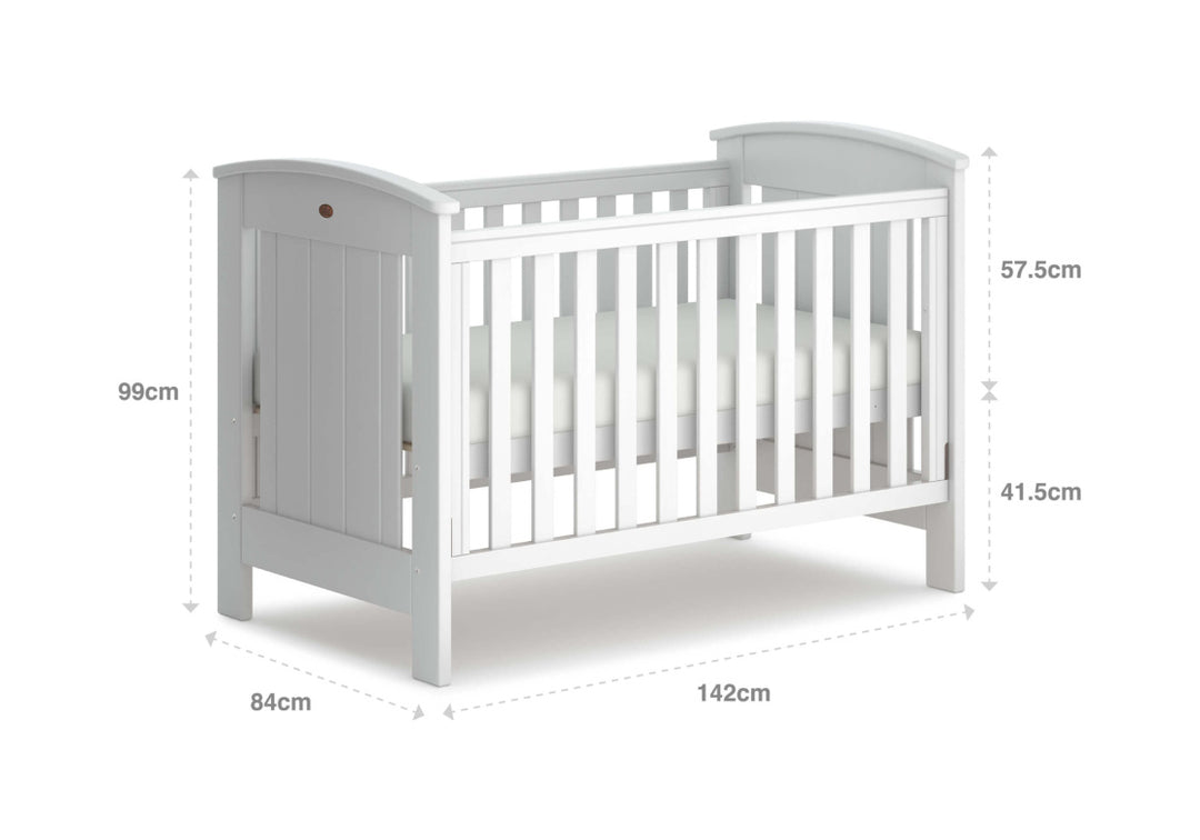 Boori Casa Cot Bed - Barley White(B-CACBD/BA)
