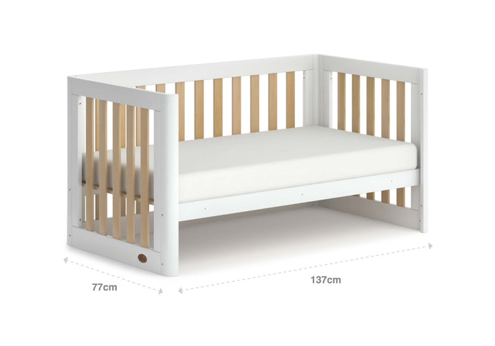 Boori Turin Cot Bed-Barley White & Almond(B-TUCB/BAAD)