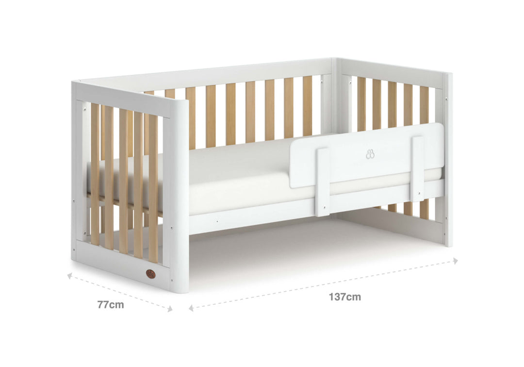 Boori Turin Cot Bed-Barley White & Almond(B-TUCB/BAAD)