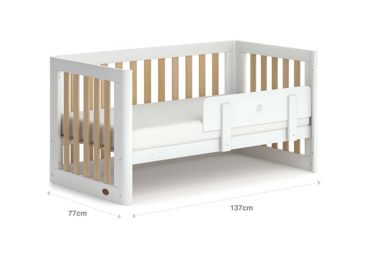 Boori Turin Cot Bed-Barley White & Almond(B-TUCB/BAAD)