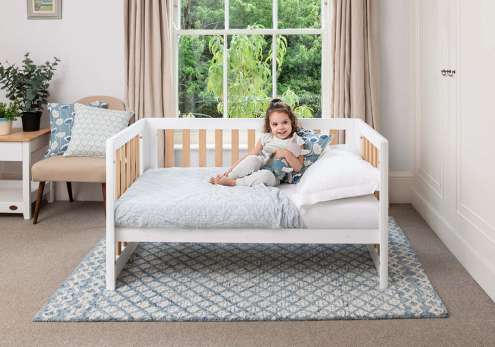 Boori Turin Cot Bed-Barley White & Almond(B-TUCB/BAAD)