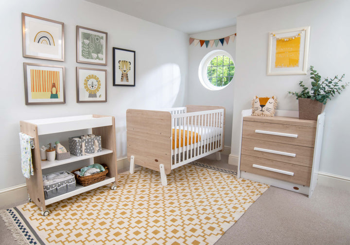 Boori Natty Cot Bed Barley White & Oak(B-NACBV24/BAOA)