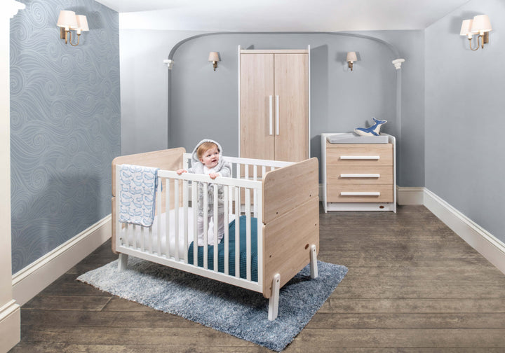 Boori Natty Cot Bed Barley White & Oak(B-NACBV24/BAOA)