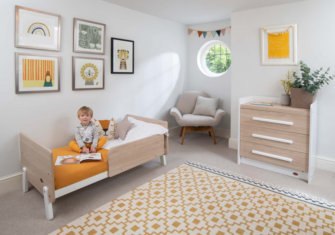 Boori Natty Cot Bed Barley White & Oak(B-NACBV24/BAOA)