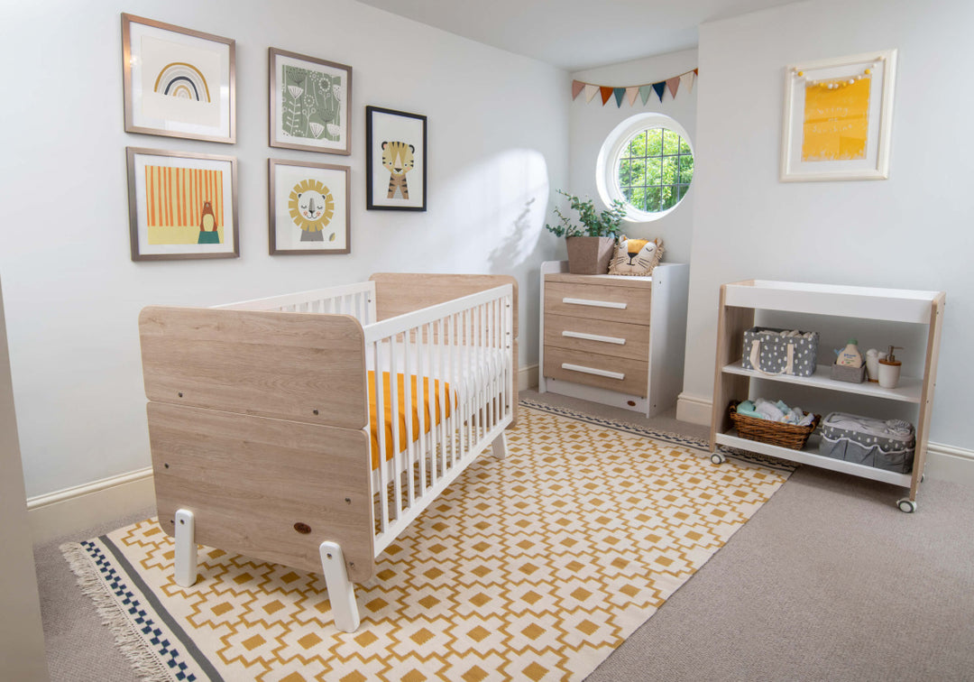 Boori Natty Cot Bed Barley White & Oak(B-NACBV24/BAOA)