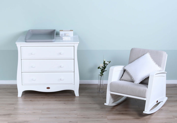 Boori Sleigh 3 Drawer Chest Smart Assembly Barley White(B-SL3DCSA/BA)