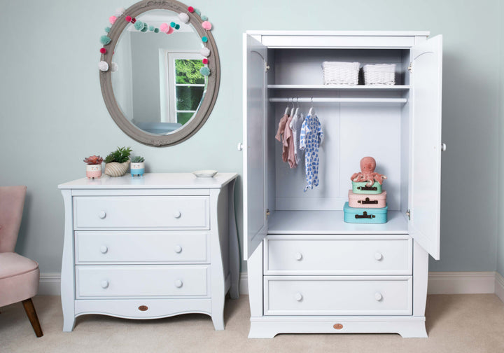 Boori Sleigh 3 Drawer Chest Smart Assembly Barley White(B-SL3DCSA/BA)