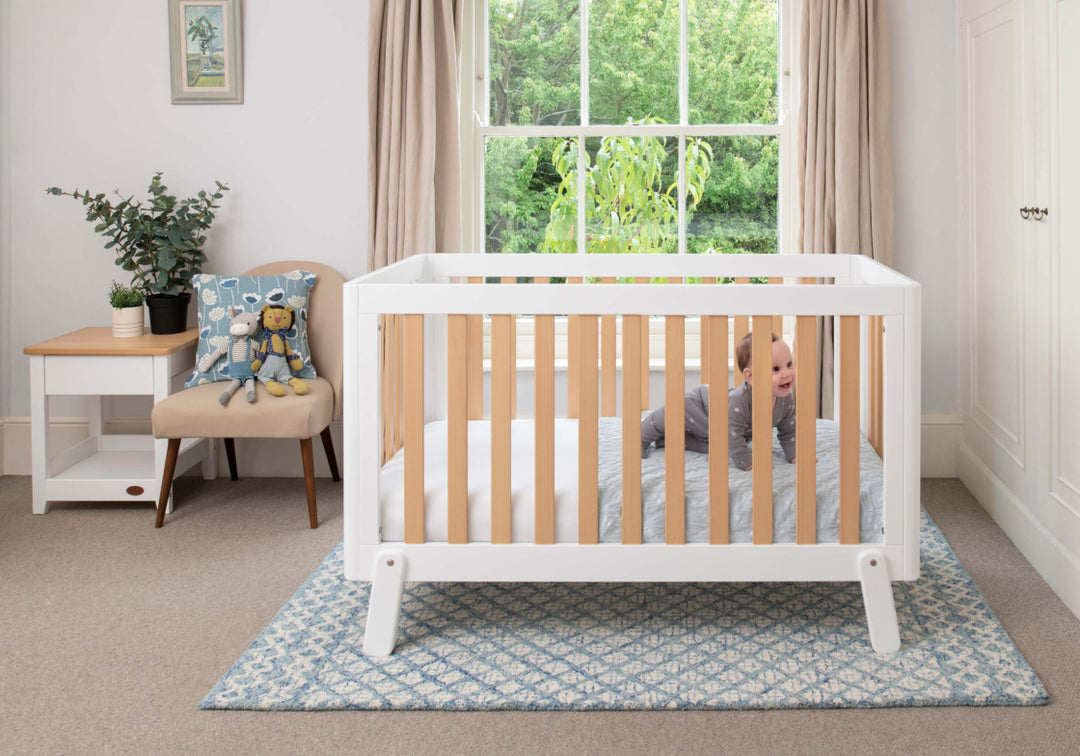 Boori Turin Cot Bed-Barley White & Almond(B-TUCB/BAAD)