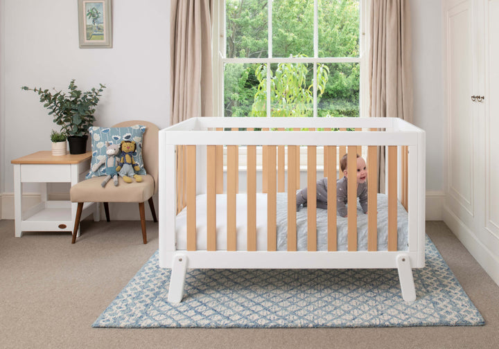 Boori Turin Cot Bed-Barley White & Almond(B-TUCB/BAAD)