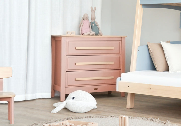 Boori Linear 3 Drawer Chest Smart Assembly-Cherry & Almond(B-LI3DCSA/CHAD)