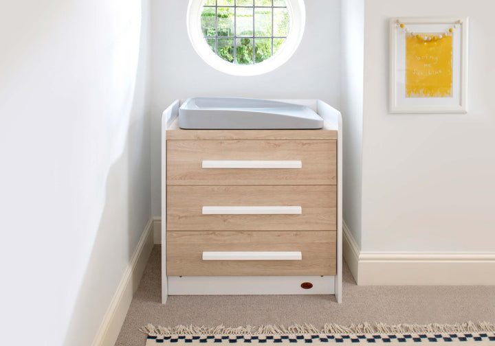 Boori Neat 3 Drawer Chest - Barley White & Oak(BK-NE3DC/BAOA)