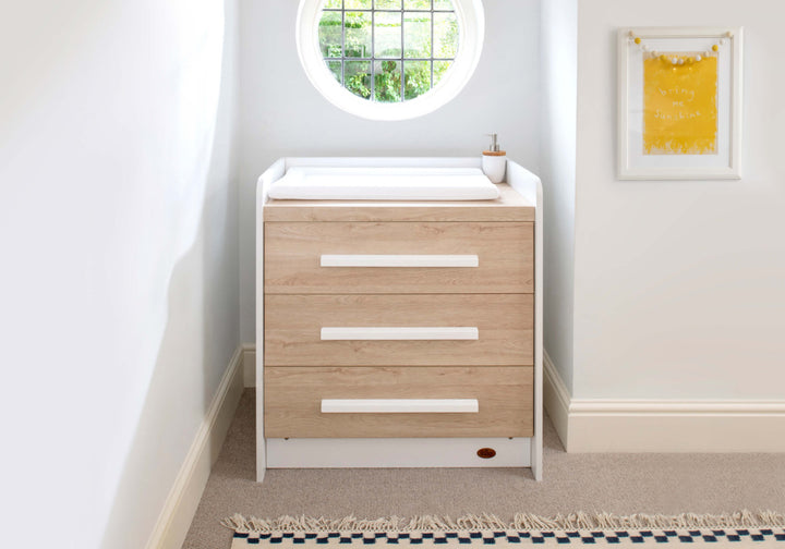 Boori Neat 3 Drawer Chest - Barley White & Oak(BK-NE3DC/BAOA)