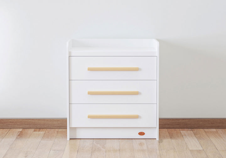 Boori Neat 3 Drawer Chest Barley White & Almond(BK-NE3DC/BAAD)