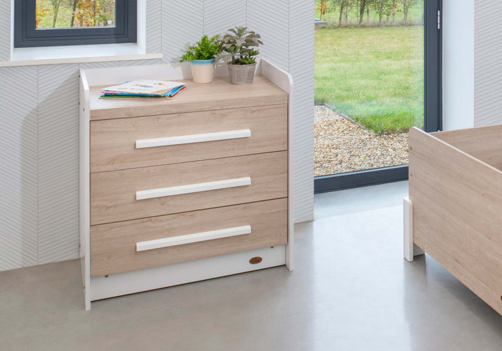 Boori Neat 3 Drawer Chest - Barley White & Oak(BK-NE3DC/BAOA)