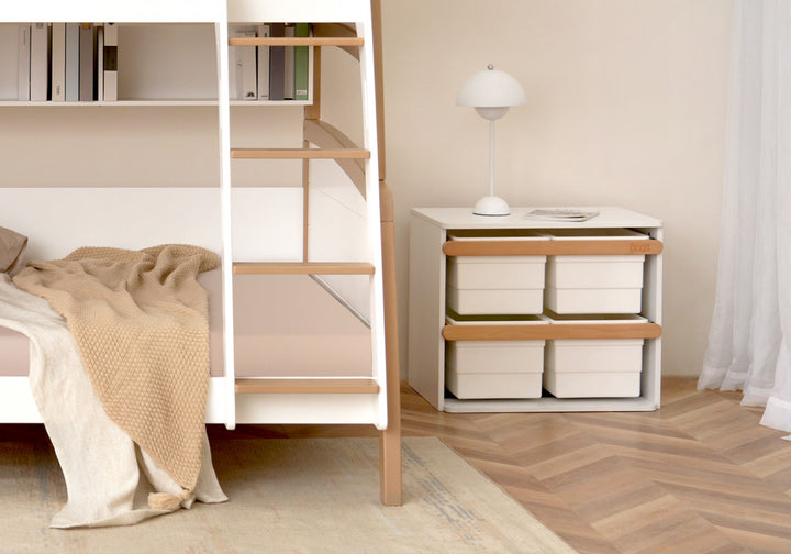 Boori Tidy Toy Cabinet-Barley White & Almond(BK-TITCV22/BAAD)