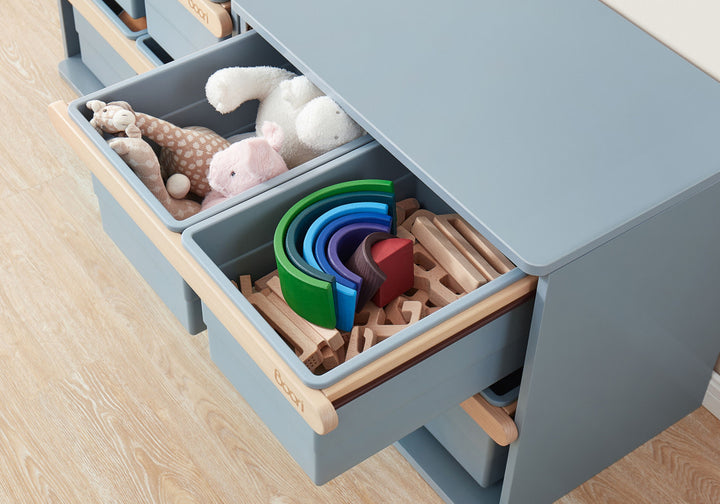 Boori Tidy Toy Cabinet-Blueberry & Almond (BK-TITCV22/BBAD)