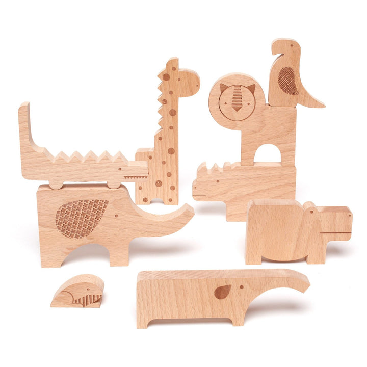 Petit Collage Safari Jungle Wooden Puzzle+Play
