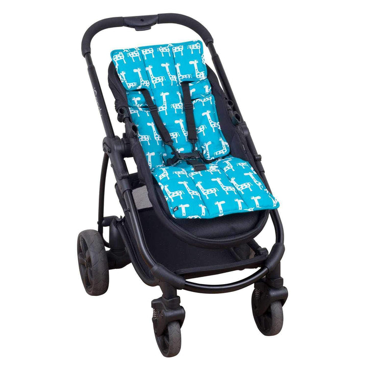 Outlookbaby Pram Liner  Teal Giraffe