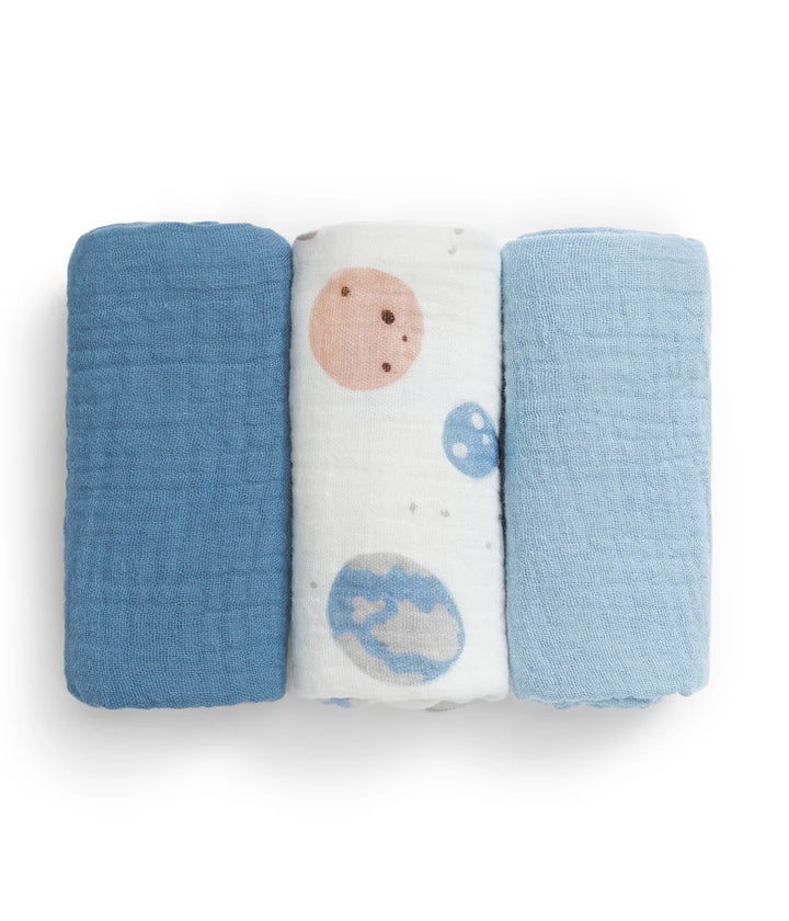 Love to Dream FACE CLOTH 3PK - Storm Blue Rocket