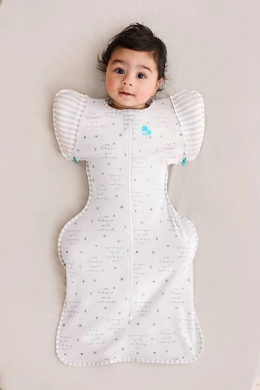 SWADDLE UP™ Transition Bag LITE 0.2Tog  - You Are My WHITE