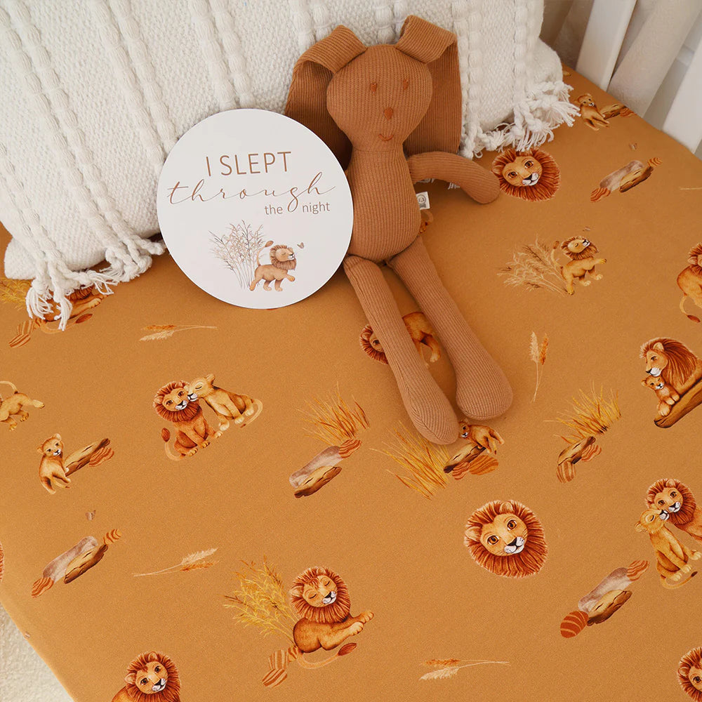 Organic Fitted Cot Sheet - Roar