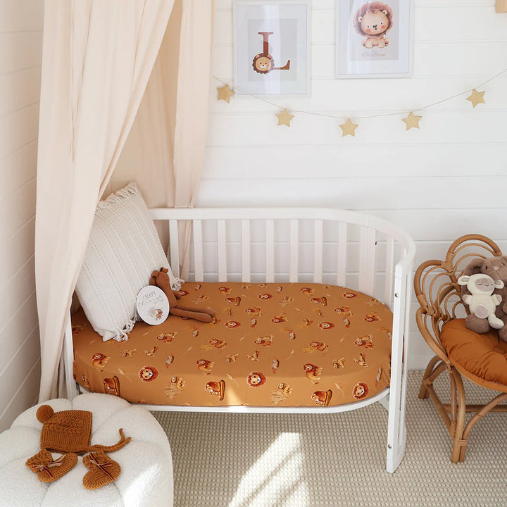 Organic Fitted Cot Sheet - Roar