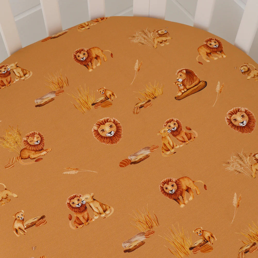 Organic Fitted Cot Sheet - Roar