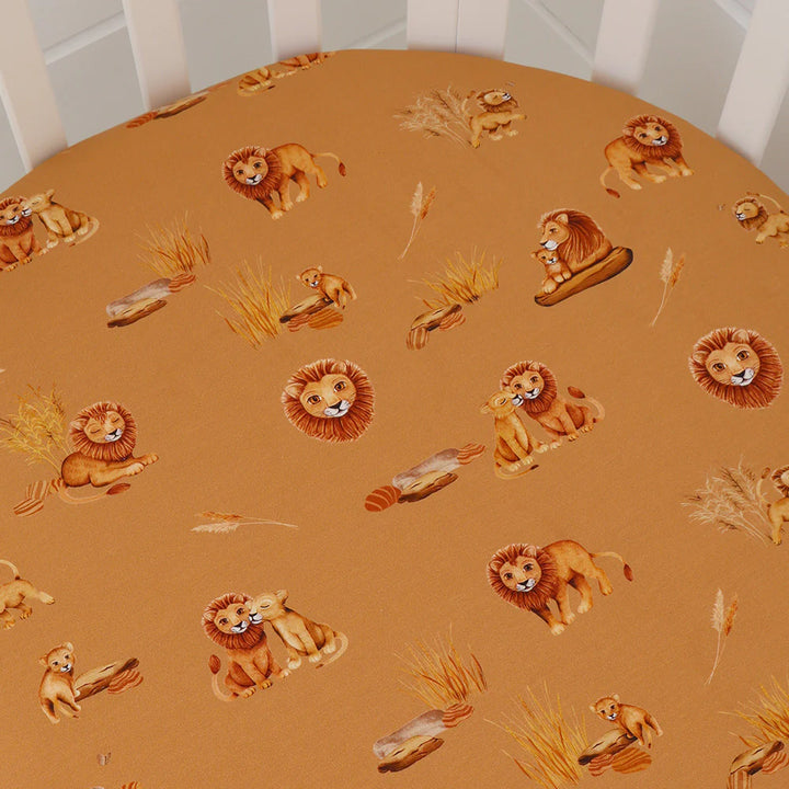 Organic Fitted Cot Sheet - Roar