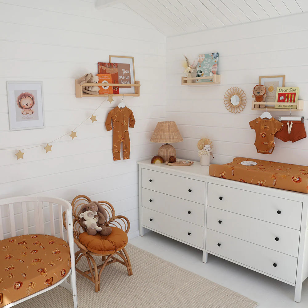 Organic Fitted Cot Sheet - Roar