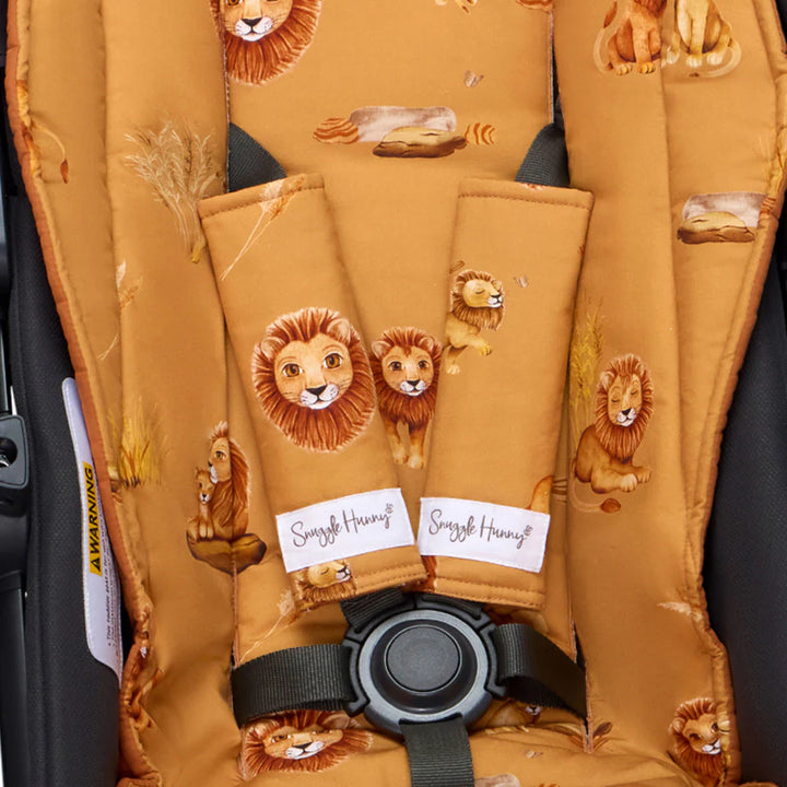 Snuggle Hunny Universal Reversible Pram Strap Covers - Roar