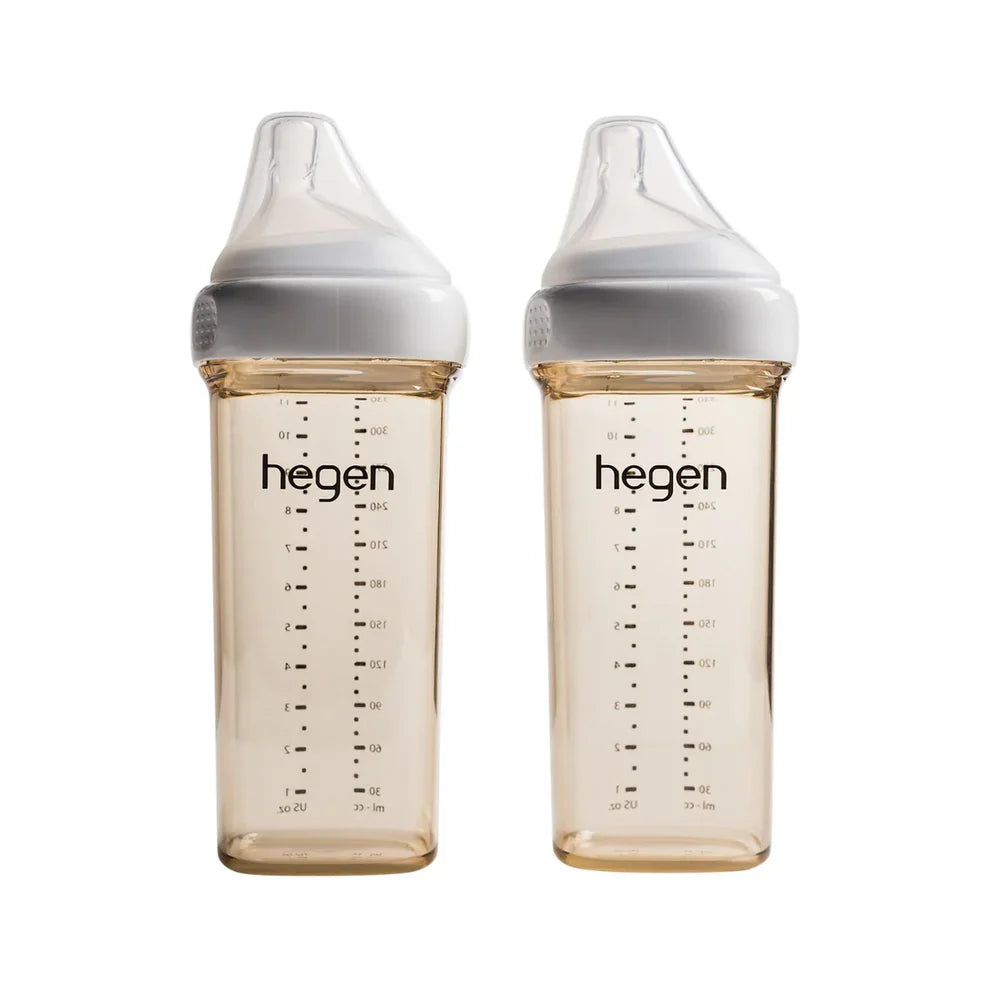Hegen PCTO™ 330ml/11oz Feeding Bottle PPSU (2-pack) with 2 x Fast Flow Teat (6 Months +)