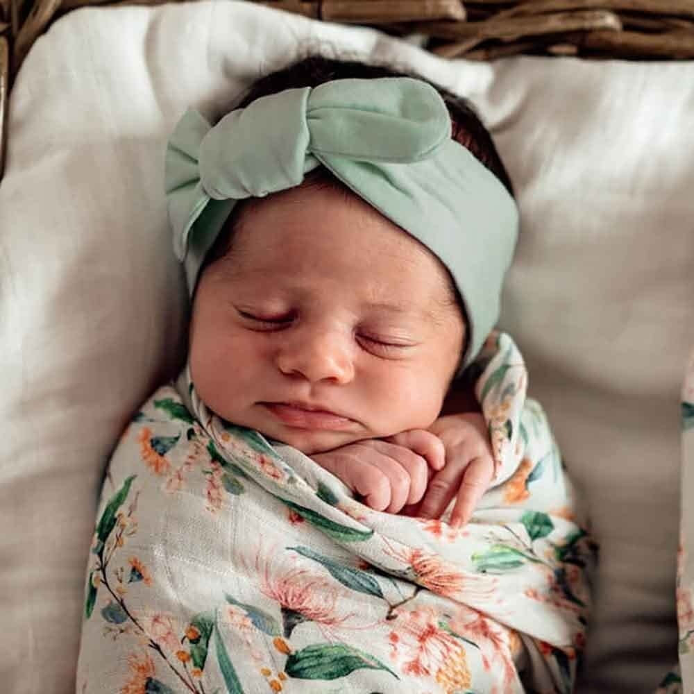 Topknot Headband Sage