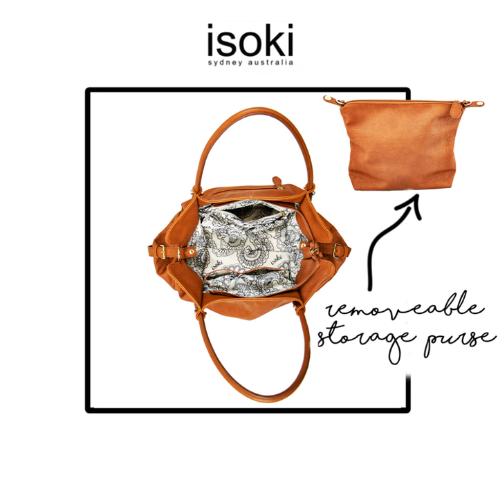 ISOKI ANAKIE SATCHEL  AMBER