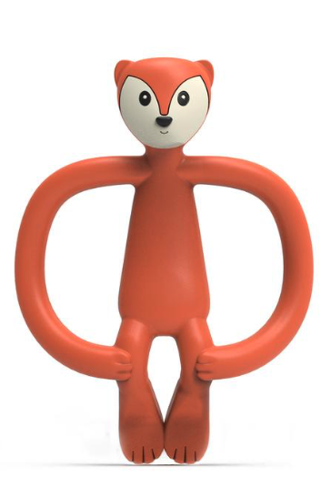 Matchstick Monkey Animal Teether - Fox Anti Microbial
