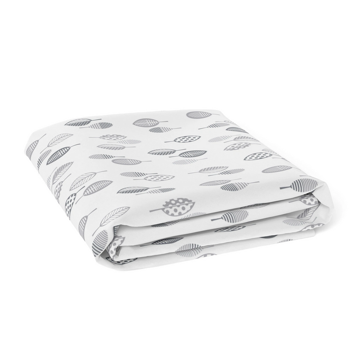 Bamboo Jersey Bassinet Fitted Sheet-Silver Mist