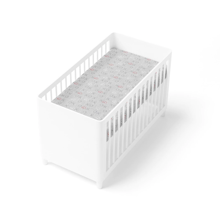 Bamboo Jersey Cot Fitted Sheet-Silver Mist