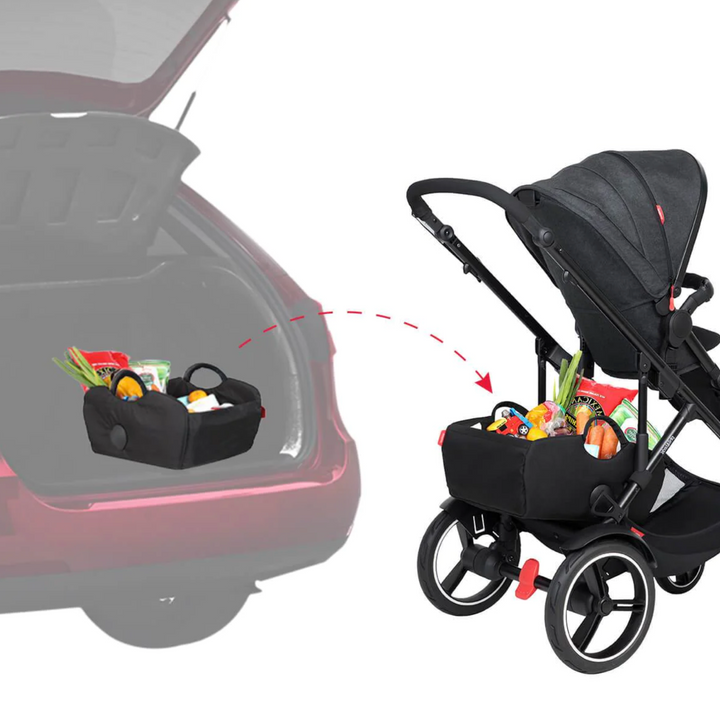 Phil&Teds tote inline® storage-Black