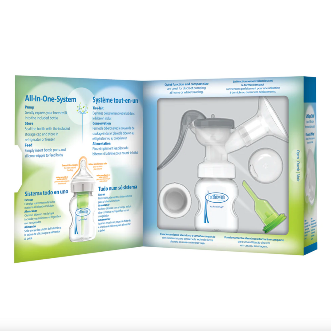Dr Brown's Manual Breast Pump with Silicone Shield