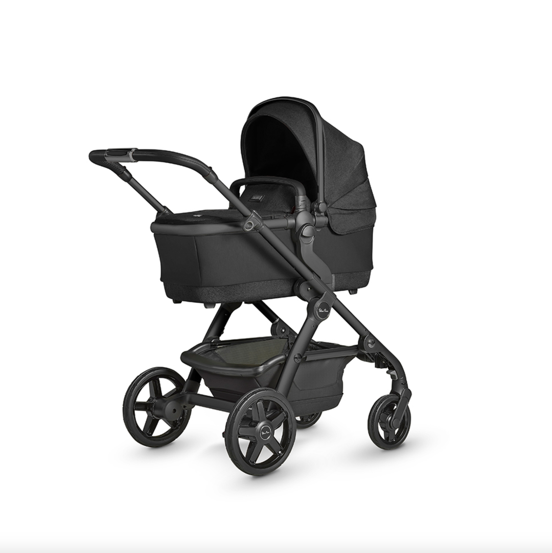 Silver Cross Wave Onyx+Wave Seat Unit/Carrycot - Onyx (Townsville Store Ex-Display)