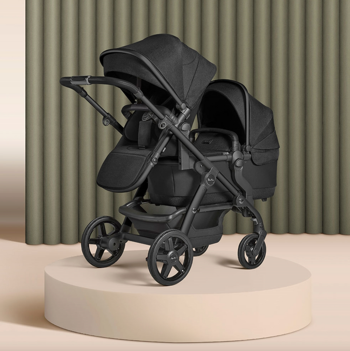 Silver Cross Wave Onyx+Wave Seat Unit/Carrycot - Onyx (Townsville Store Ex-Display)