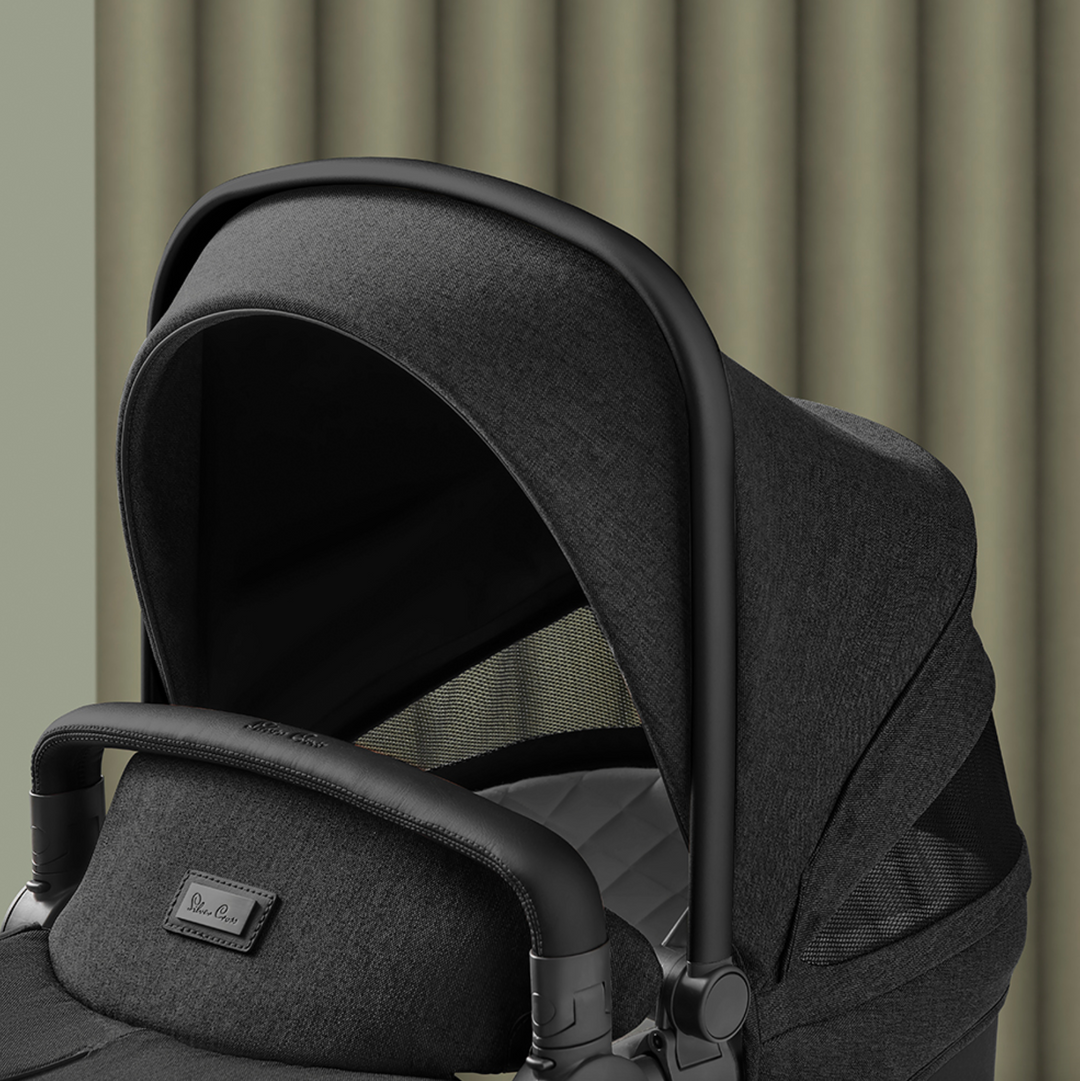 Silver Cross Wave Onyx+Wave Seat Unit/Carrycot - Onyx (Townsville Store Ex-Display)